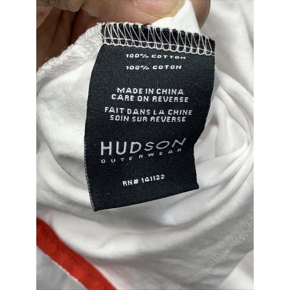 Hudson Outerwear Mens Designer Shirt Gem Stones Ferrai White Short Sleeve Sz 4X - Picture 13 of 14